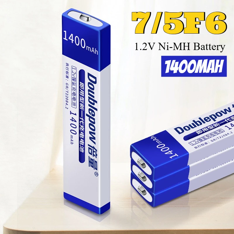 7/5F6 67F6 Ni-MH Battery 1.2V Rechargeable Lithium Batteries 1400mAh 7/5F6 Cell for Panasonic Sony Walkman Portable CD MD Player
