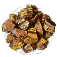 Natural Tiger Eye Raw Stone Rough Quartz Crystal Reiki Healing Rock Mineral Specimen Aromatic Diffusion Mineral Garden Specimens 6