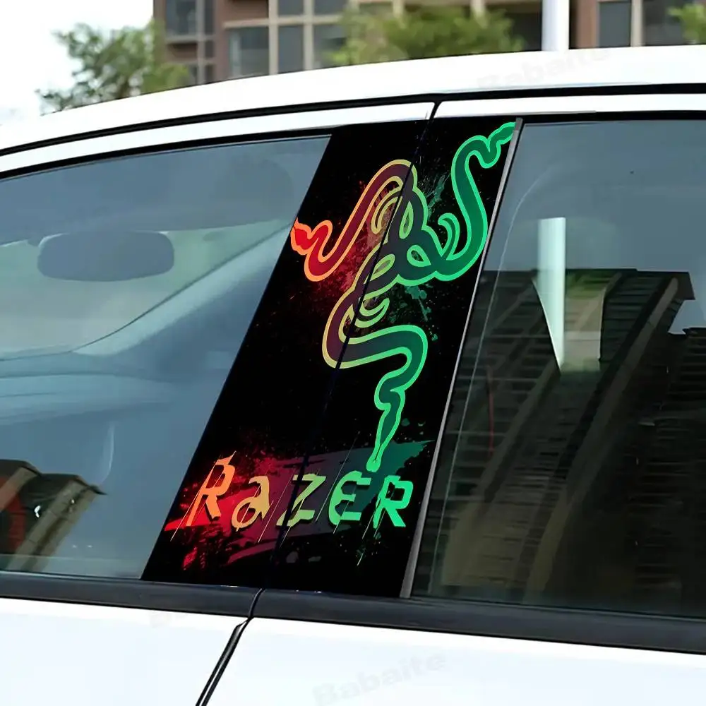 

R-Razeres автомобильная B-стойка ПВХ наклейка водостойкая дверная стойка автомобиля украшение крутая наклейка наклейка