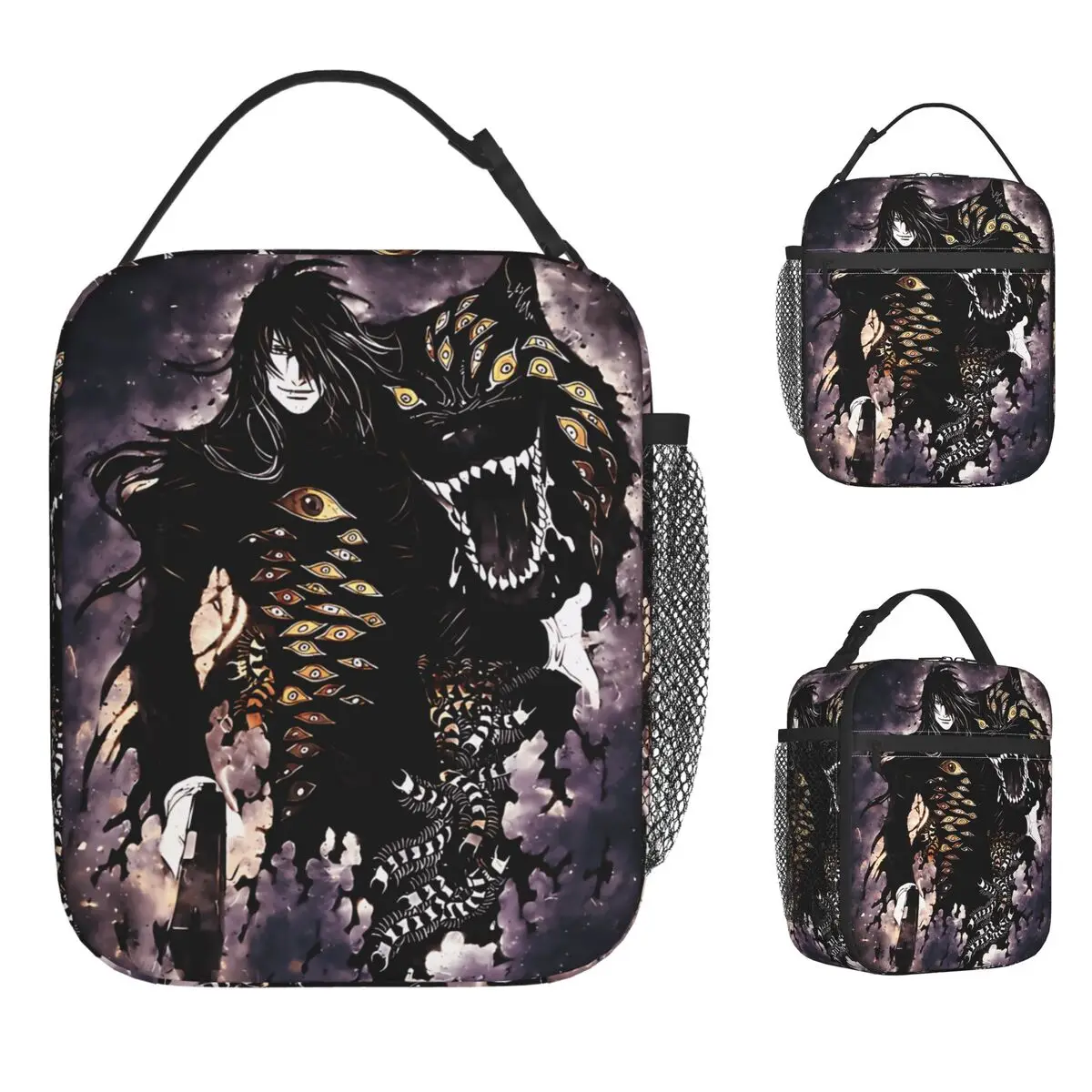

Alucard Hellsing Lunch Bag Cute Lunch Box For Unisex Outdoor Picnic Portable Cooler Bag Waterproof Print Thermal Tote Handbags