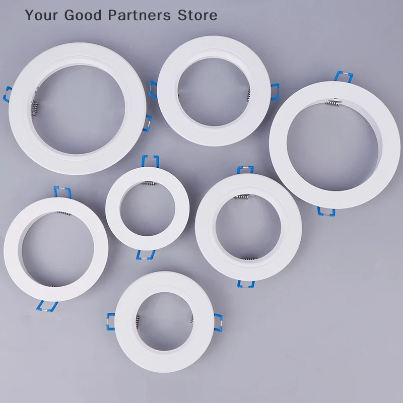 

LED Downlight Spotlight Brackets Light Stand Adapters Lamp Shade Rings Hole Enlarge White Outer Frames Cut Out Remedial Circles