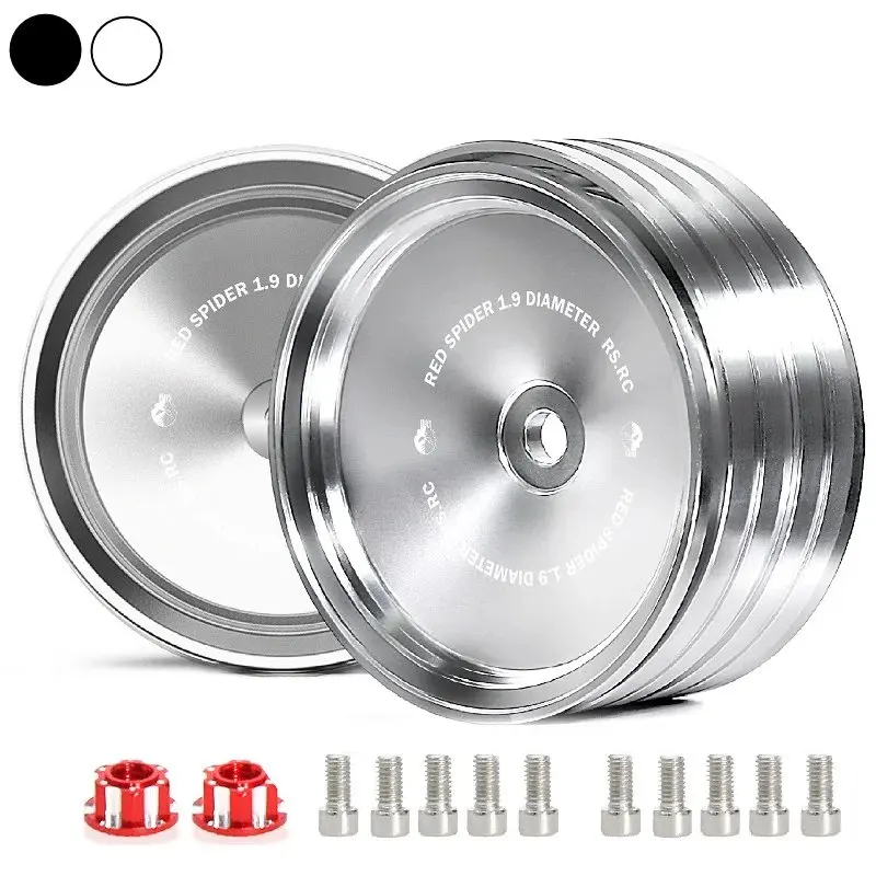 

4pcs Metal 1.9" Retro Beadlock Wheel Rim Wheel Hub for 1/10 RC Crawler Car Axial SCX10 Traxxas TRX4 RC4WD D90 Redcat Gen8