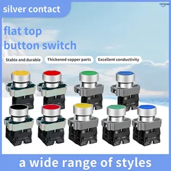 10Pcs 22MM Momentary Push Button Switch 1NO1NC SPDT 10Amp 600V Metal Head Waterproof IP65,Control the power button switch