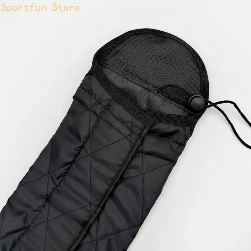 Horse Tail Bag for Daily Grooming and Turnout, Black Polyester Tail Protector with Elastic Top Strap, Full Length Cover for