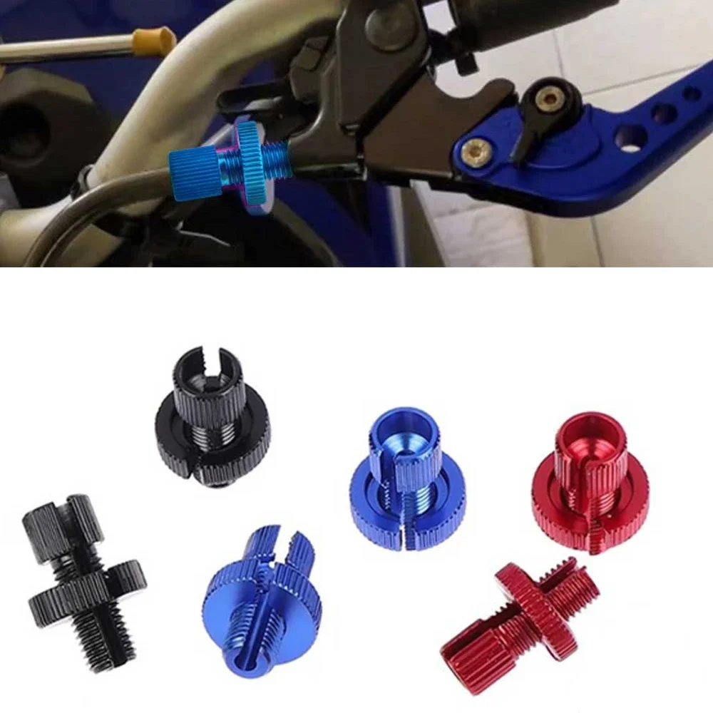 

2x Motorcycle Clutch Cable Wire Adjuster Parts M10 Aluminum Universal Motorcycle Break Clutch Throttle Cable Adjuster Screw