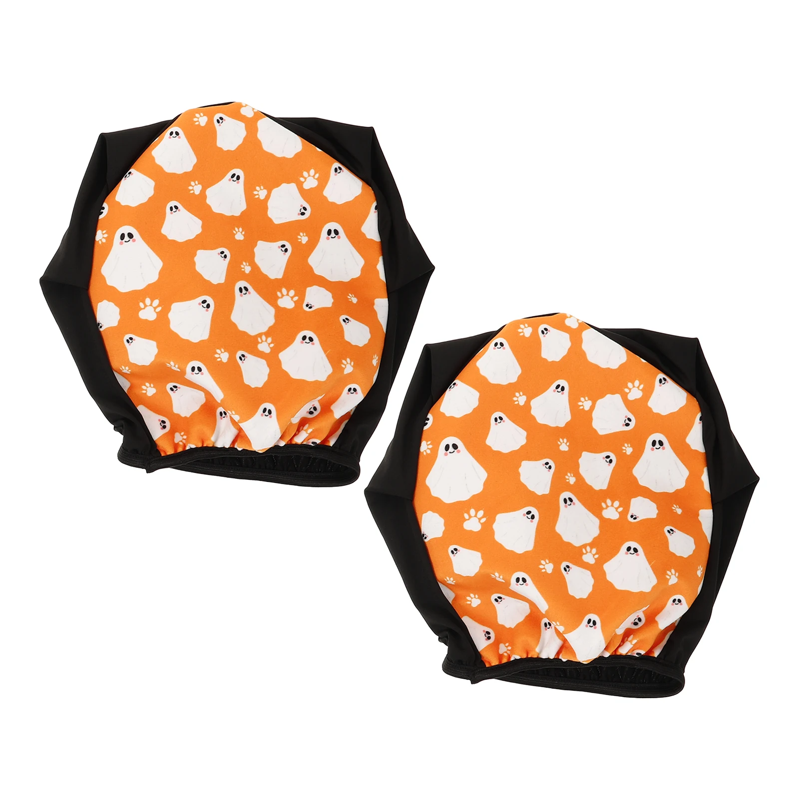 

2pcs Car Headrest Cover Cartoon Design Sturdy Protective Sleeve Dirt Resistant Universal Fit For Vehicle Interior Auto