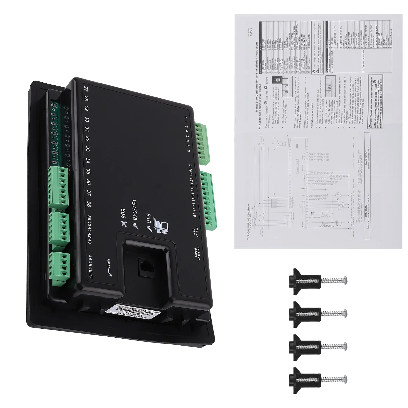Generator Electronic Controller Control Module For Deep Sea DSE5110 LCD Display