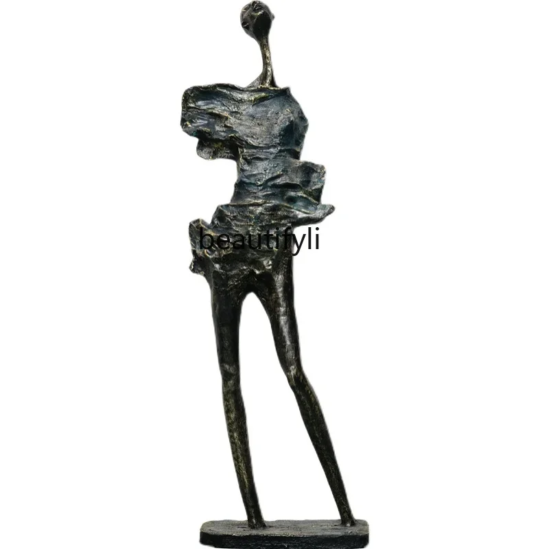 ljt Girl Portrait Abstract Sculpture Artwork Clothing Store Window Landing Big Decorations