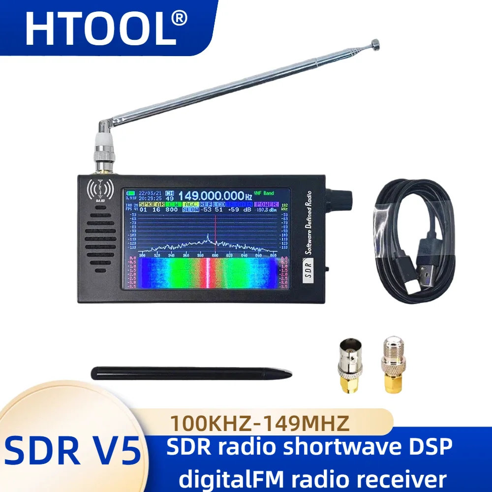 

SDR V5 Radio Shortwave DSP Digital FM Radio Receiver Tranceiver SDR DSP Demodulation Color Screen