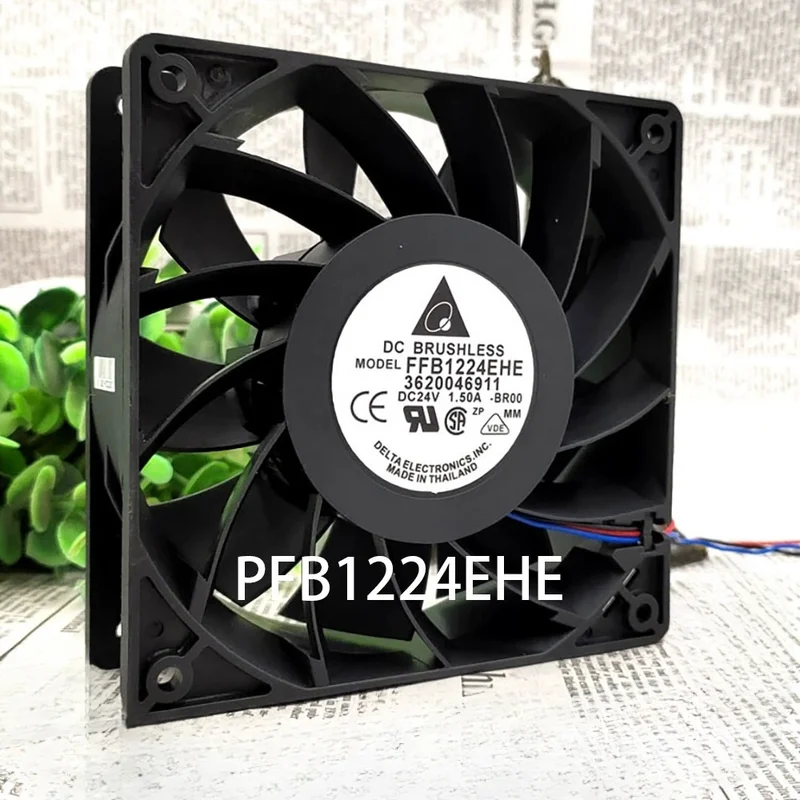 L+  sealed Server Driver Fan PFB1224EHE DC24V 1.08A 120*120*38mm for Delta radiator
