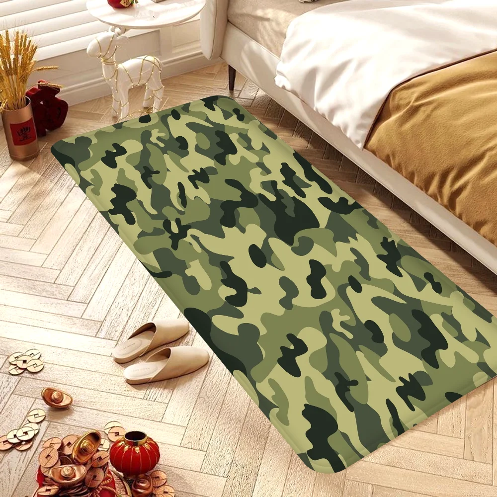 Camouflage Art Culture Floor Mat Retro Multiple Choice Living Room Kitchen Rug Non-Slip Modern Home Decor