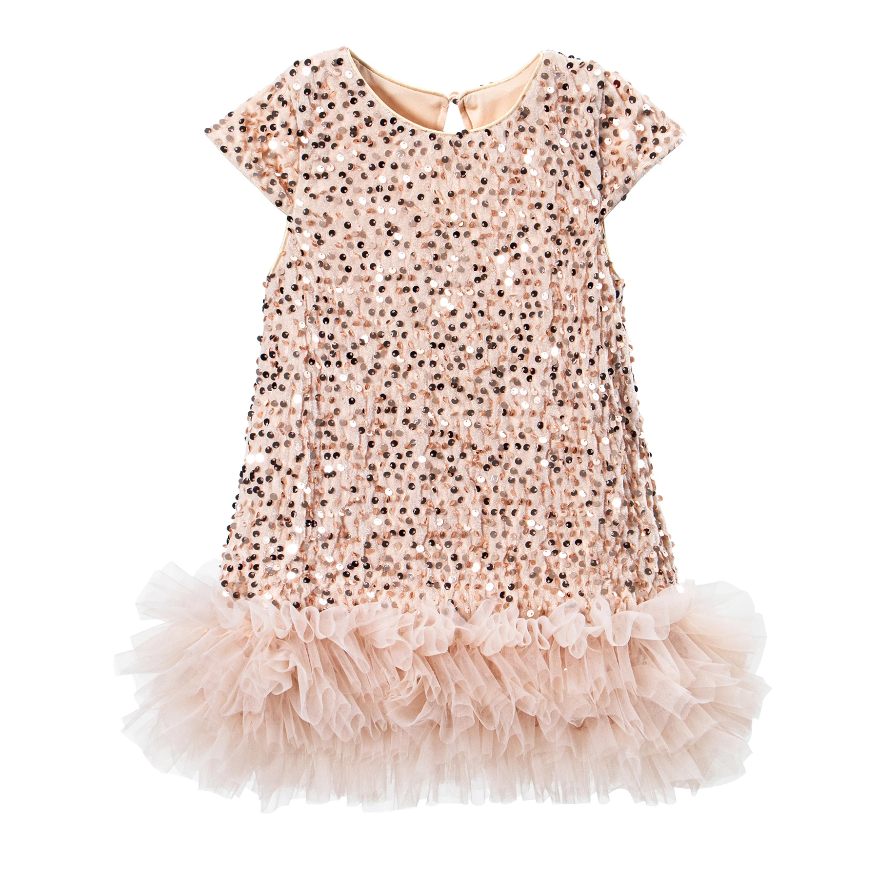 Girls Halloween Sequined Vest Skirt Princess TuTu Dress Children's Birthday Party Christmas Fluffy Dress Mesh Skirt Dresses L465