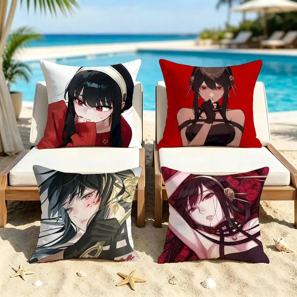 Spy×Family Yor Forger Double-Sided Printed Cushion Cover Bedroom Bedside Sofa Pillow Case