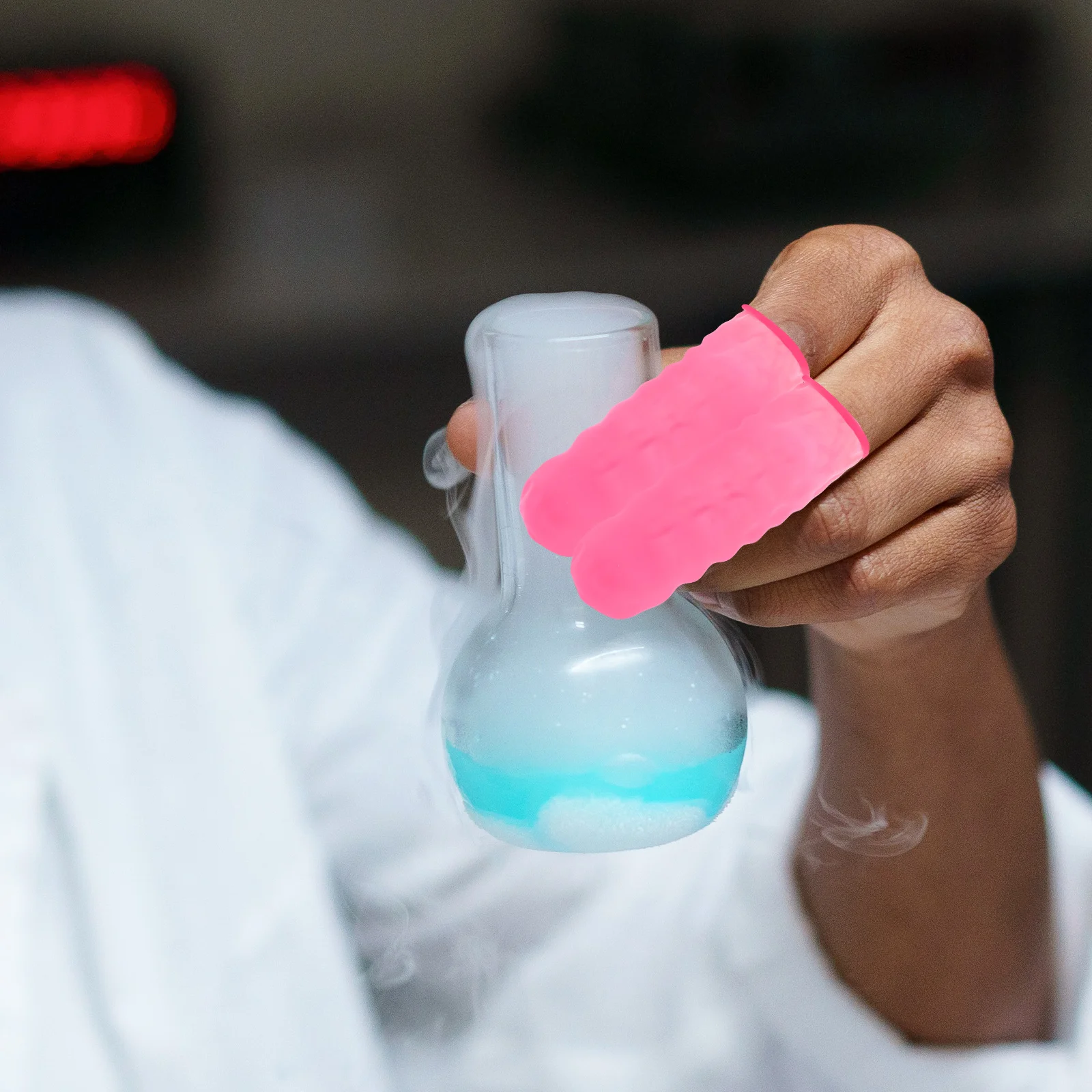 100 Pcs Anti-static Finger Covers Nitrile Reusable Protective Cots for Nail Tools Black Color Latex Joint Sleeve