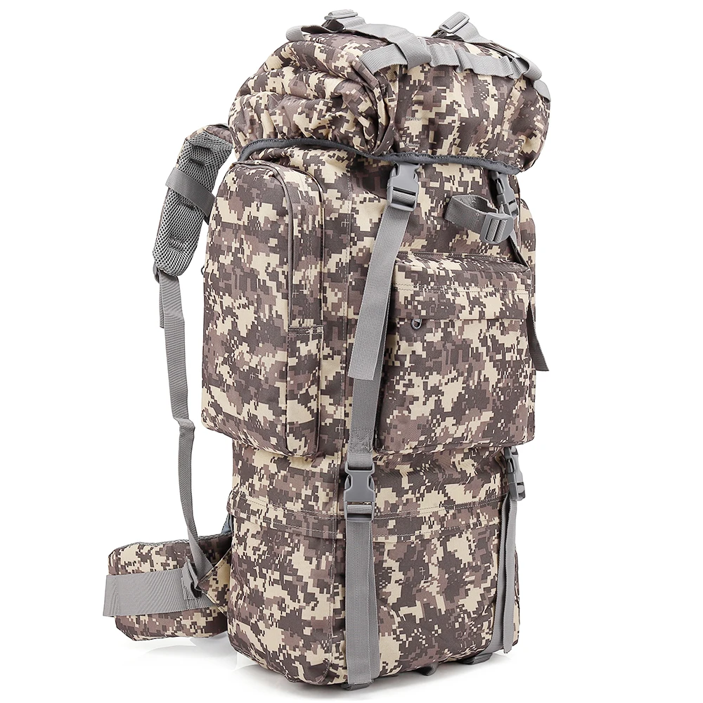 

Tactical Backpack Outdoor Hiking 65L Backpacks Customize High Strength Backpack