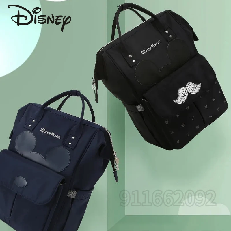 Disney Original New Diaper Bag Backpack Luxury Brand Fashion Baby Bag Multi Functional Baby Diaper Bag Large Capacity Backpack