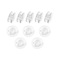 10pcs Plastic Sewing Machine Bobbin 4114401 Non-slip Clear Line Core fit for Husqvarna Viking 3200 3500 3900 8910 7 19E 105 3310