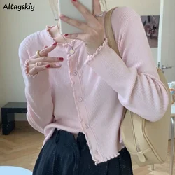 Cardigan for Women Solid Classic Ulzzang Fashion Casual Stylish Girlish Tender Cozy Y2k All-match Sweet Spring Кардиган Женский