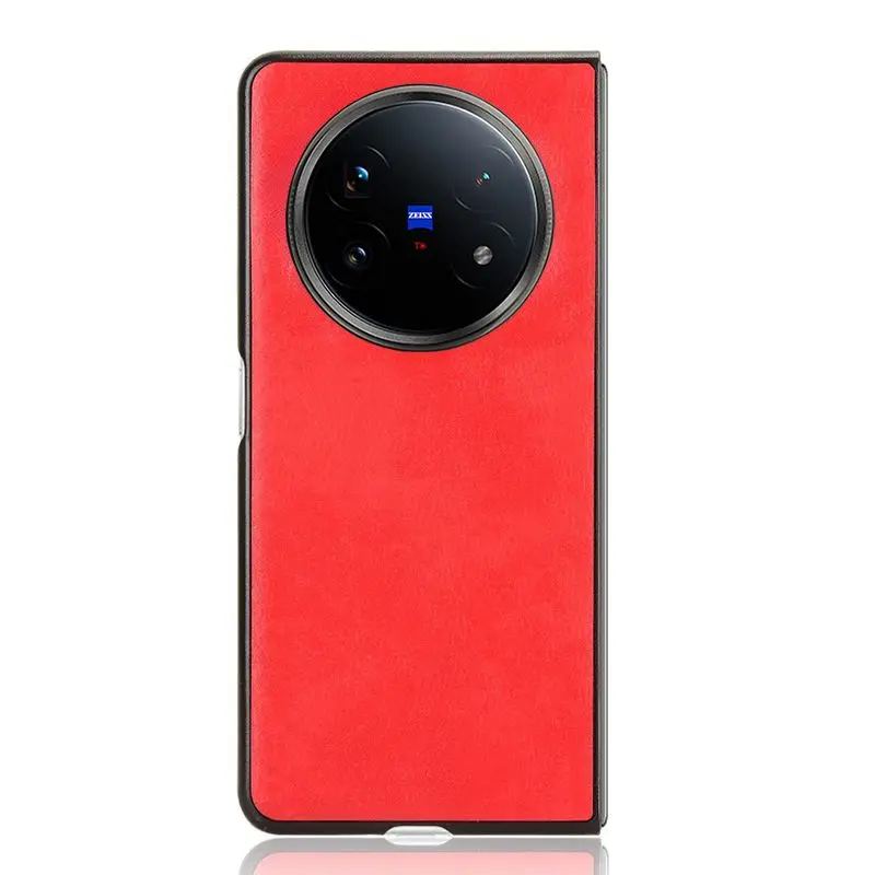 

For VIVO X Fold 5 5G Case Litchi Leather Silicone Flip Case foldable Shockproof Shell For VIVO X Fold 5 5G Casing Funda Capa