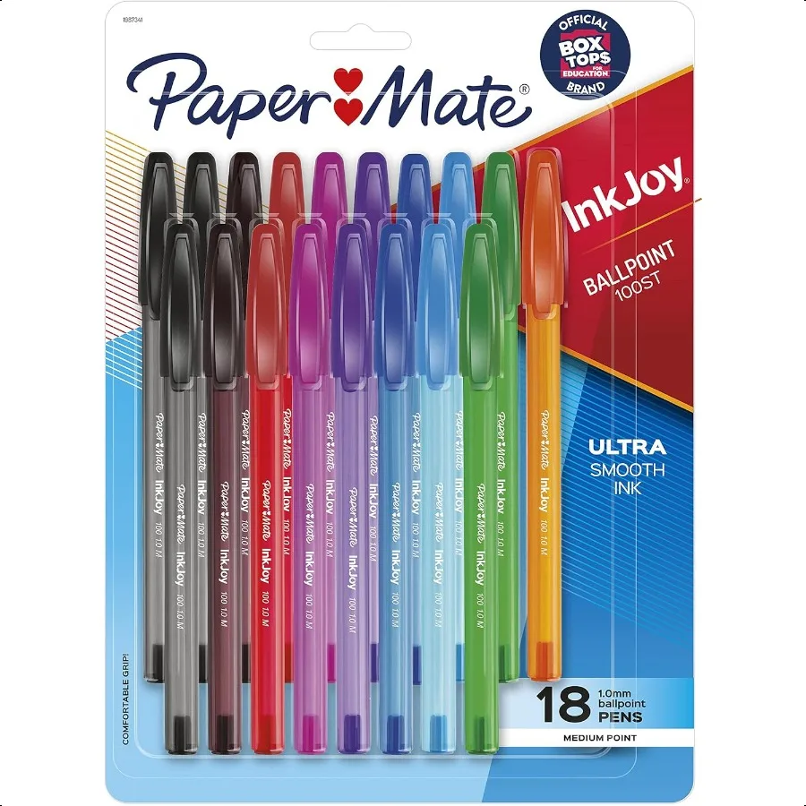

InkJoy 100ST Ballpoint Pens Medium Point 1.0mm Assorted 18 Count