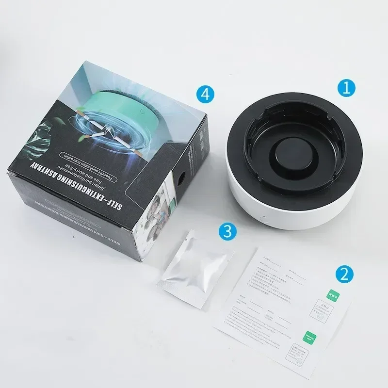 Car Ashtray Air Purifier Air Purification Ashtray Ash Tray Cigar Accesories Gift for Boyfriend Home Decoration Desk Accessories