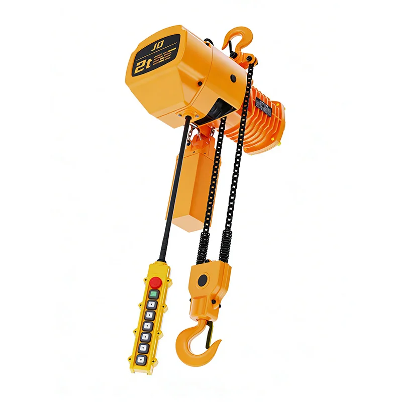 4400lbs 2 Ton Electric Chain Hoist 2T Industrial Lifting Hoist With Hook Single/Dual Speed For Warehouse Workshop Overhead Crane