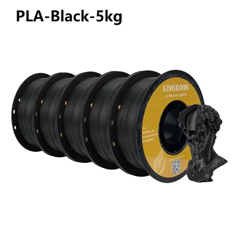 Top 5KG 10KG PLA PETG Filament 1.75mm 3D Printer Plastic No Bubble Spool 3D Printing Materials for 3D Printers