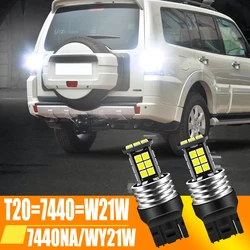 2x Светодиодная лампа задсветильник хода W21W 7440 T20 Canbus для Mitsubishi Galant Grandis Lancer Outlander 1 2 3 Pajero Shogun 4