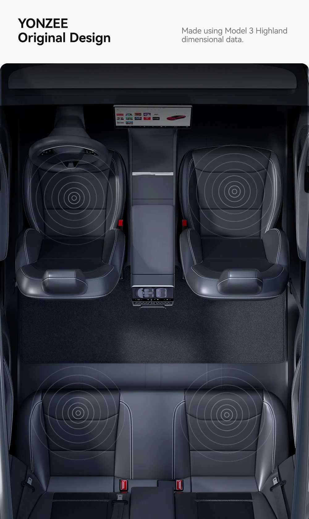 YZ Für Tesla Model 3/Y Highland Juniper Hecklüftung 27W Schnellladegerät USB-Shunt-Hub Intelligente Dockingstation Zubehör – Detail 9