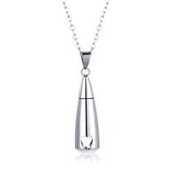 Women Tear Drop Eternity Ashes Urn Cremation Stainless Steel Pendant Necklace Memorial Keepsake Pendant Gift