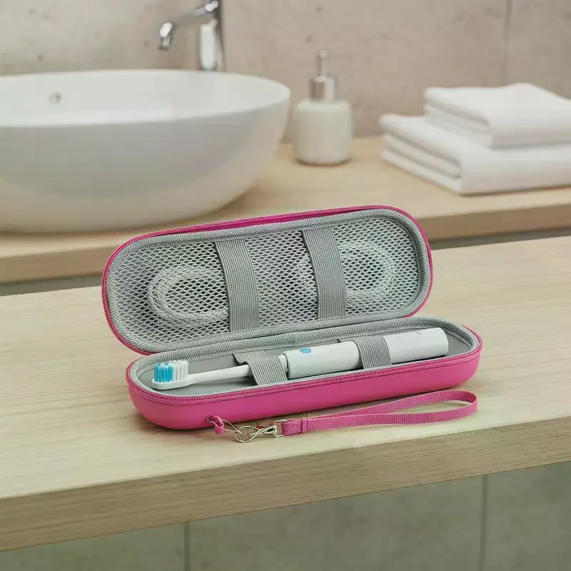 EVA Electric Toothbrush Case Waterproof Travel Storage Bag Accessories With Mesh Pocket Covers Protection