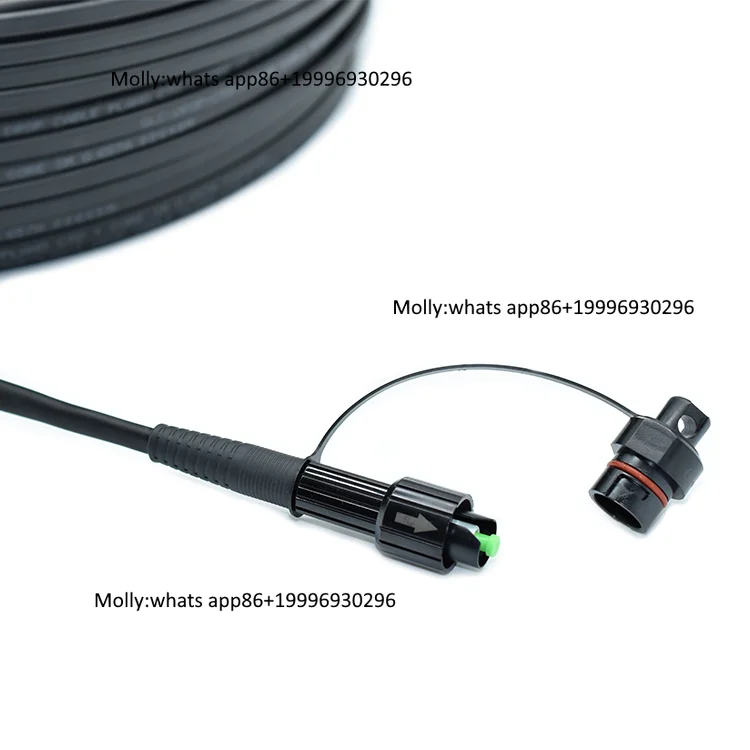 CN Mini SC/APC Preconnectorized Fiber Hardened Waterproof 5.0mm Duct Drop Cable FTTH Both SC UPC FC Types Pigtail Model