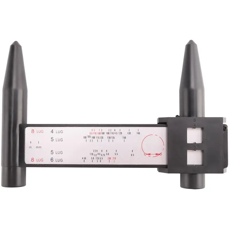 

Инструмент для измерения расстояния между отверстиями в колесных дисках A54P-PCD, для колес с 4, 5, 6, 8 болтами