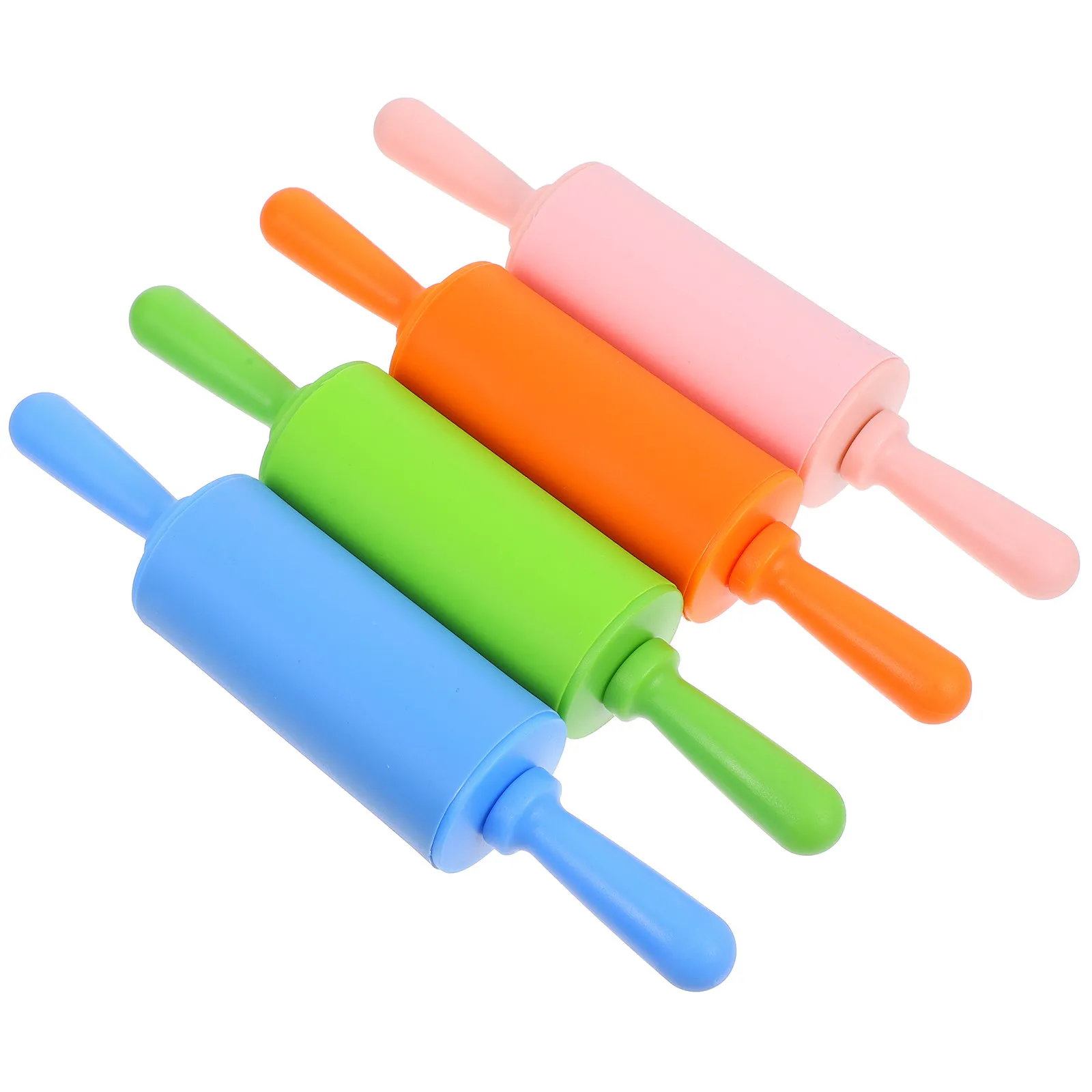 4Pcs Plasticine Rolling Pins Multicolor DIY Craft Supplies Clay Rolling Pin Creative Tools Plasticine Roller Pins