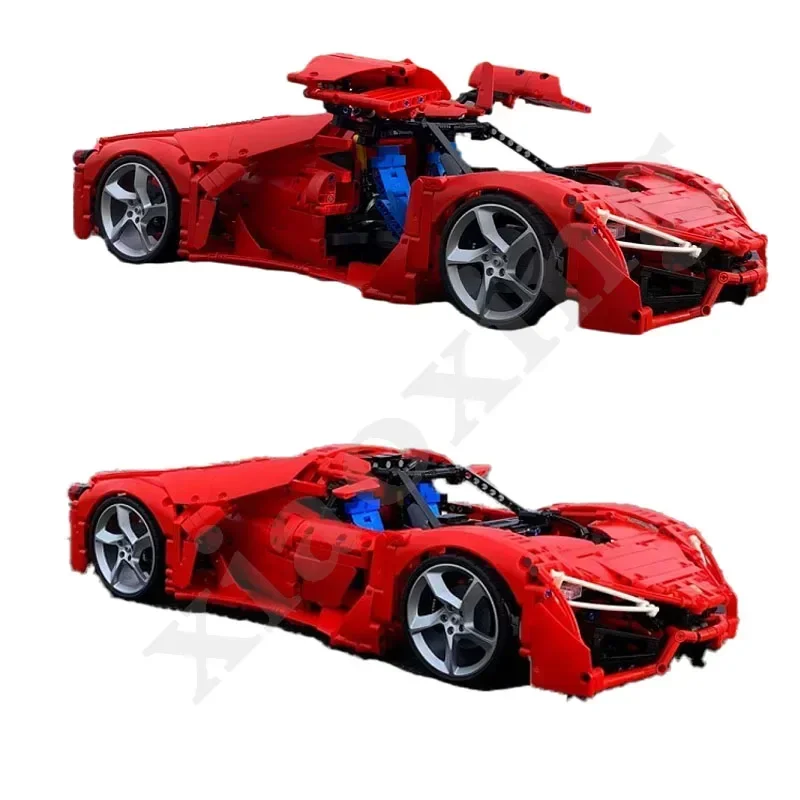 MOC-127902 Wyścigowy F80 Concept Car 42143 Speed Racing Formula Car 2636PCS Montażowe Klocki MOC DIY Prezent na Boże Narodzenie