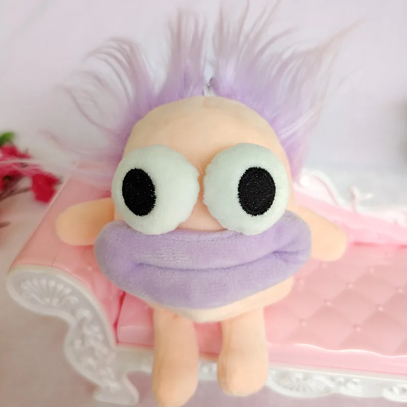 ソーセージポテトガールブレイドロードぬいぐるみ人形フューリーアグリーキュートキーホルダーバックパック小さなペンダントふわふわキーホルダー