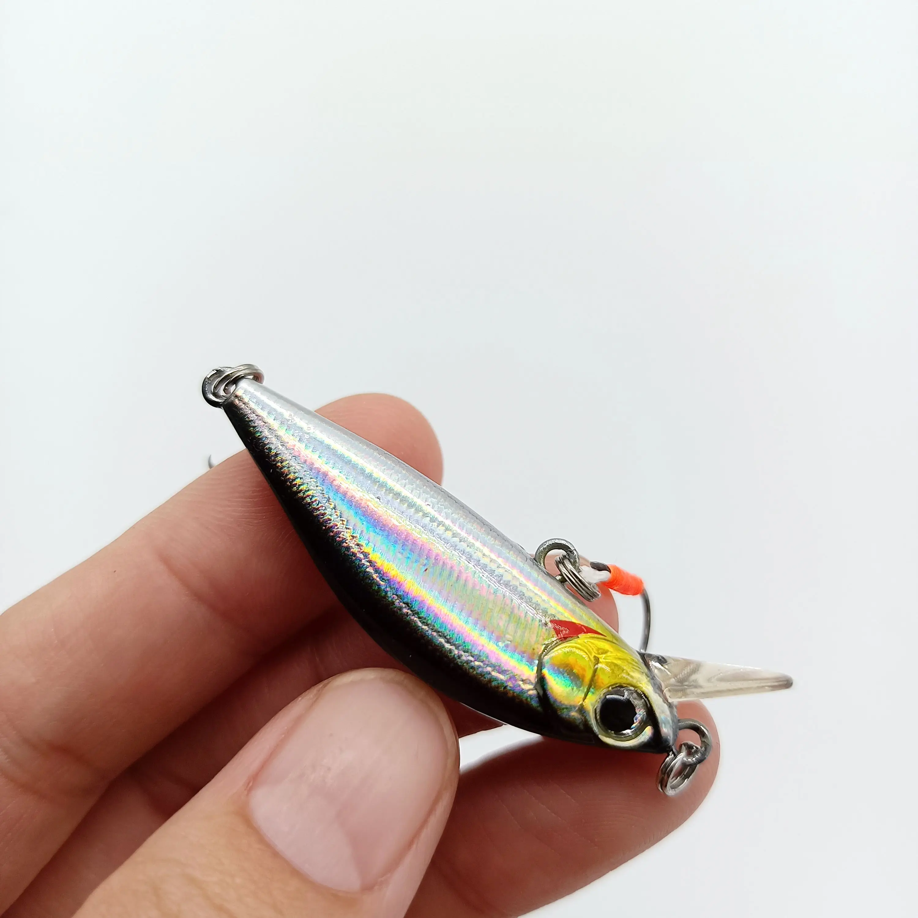 DUODUOYU 1PCS Neue Sinking Minnow Angeln Locken 3,2g/45mm Mini Barsch Pesca Wobbler Harten Köder mit 2 einzel Haken Angelgerät – Detail 8