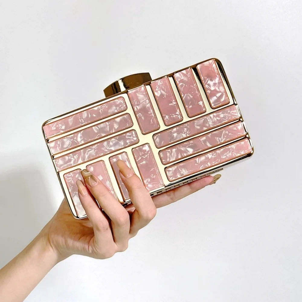

Luxury Design High Quality Ladies Clutch Acrylic Shoulder Crossbody Chain Evening Bag Fashion Wedding Bag Women's Bag Wallet
