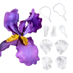 Beard Iris Iris Flower Cutting And Pressing Set Fondant Cake Decorating Tools Kitchen Baking Tools Kitchen Accessories