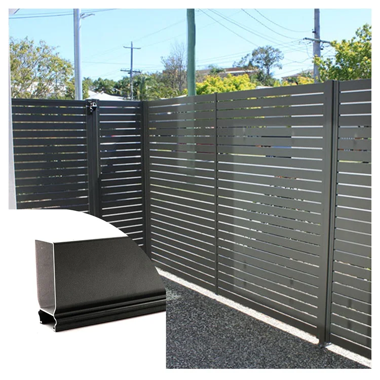 Good Quality Design Aluminum Anti Climb 8ft Tall Privacy Fence Aluminium Security Garden House Fence