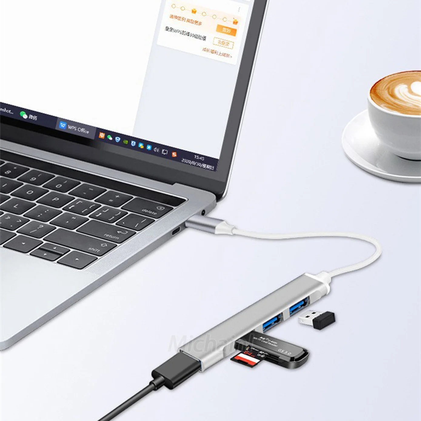 4Port USB 3.0 Hub USB Hub High Speed type c Splitter 5Gbps For PC Computer Accessories For Xiaomi Lenovo Macbook Pro Accessories