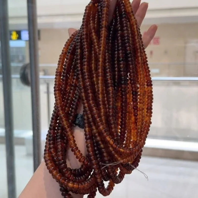 High-quality horn abacus 108-piece bracelet necklace semi-finished Buddhist beads with texture