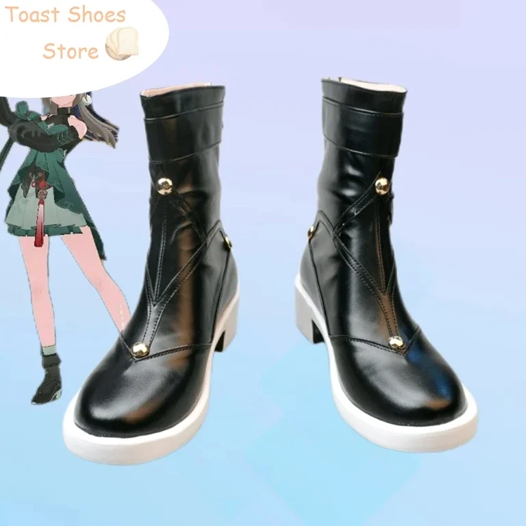 Qingque-zapatos de Cosplay, juego Honkai: Star Rail, accesorios de Cosplay, botas de Carnaval de Halloween, zapatos de PU, accesorio de disfraz