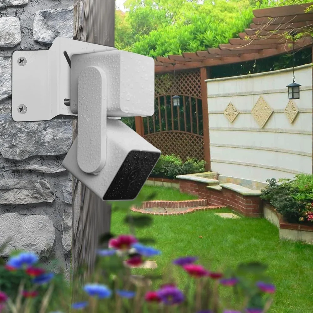 2025 White Metal Corner Mount Bracket For Eufy Security SoloCam= S340 E30 E42 Camera Wall Installation Weatherproof Outdoor