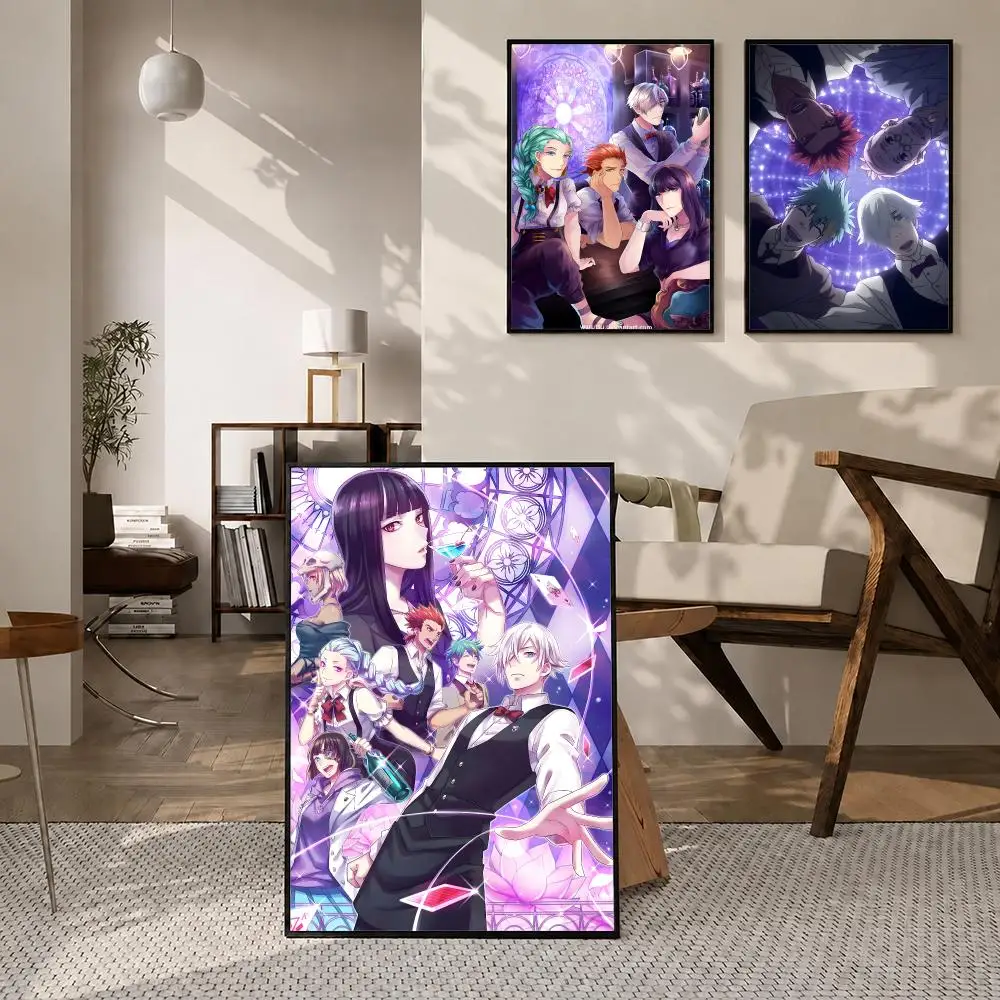 Anime Death Parade Poster Poster Room Wall Art Decor Waterproof Stickers For Home Bar Bedroom Decoration