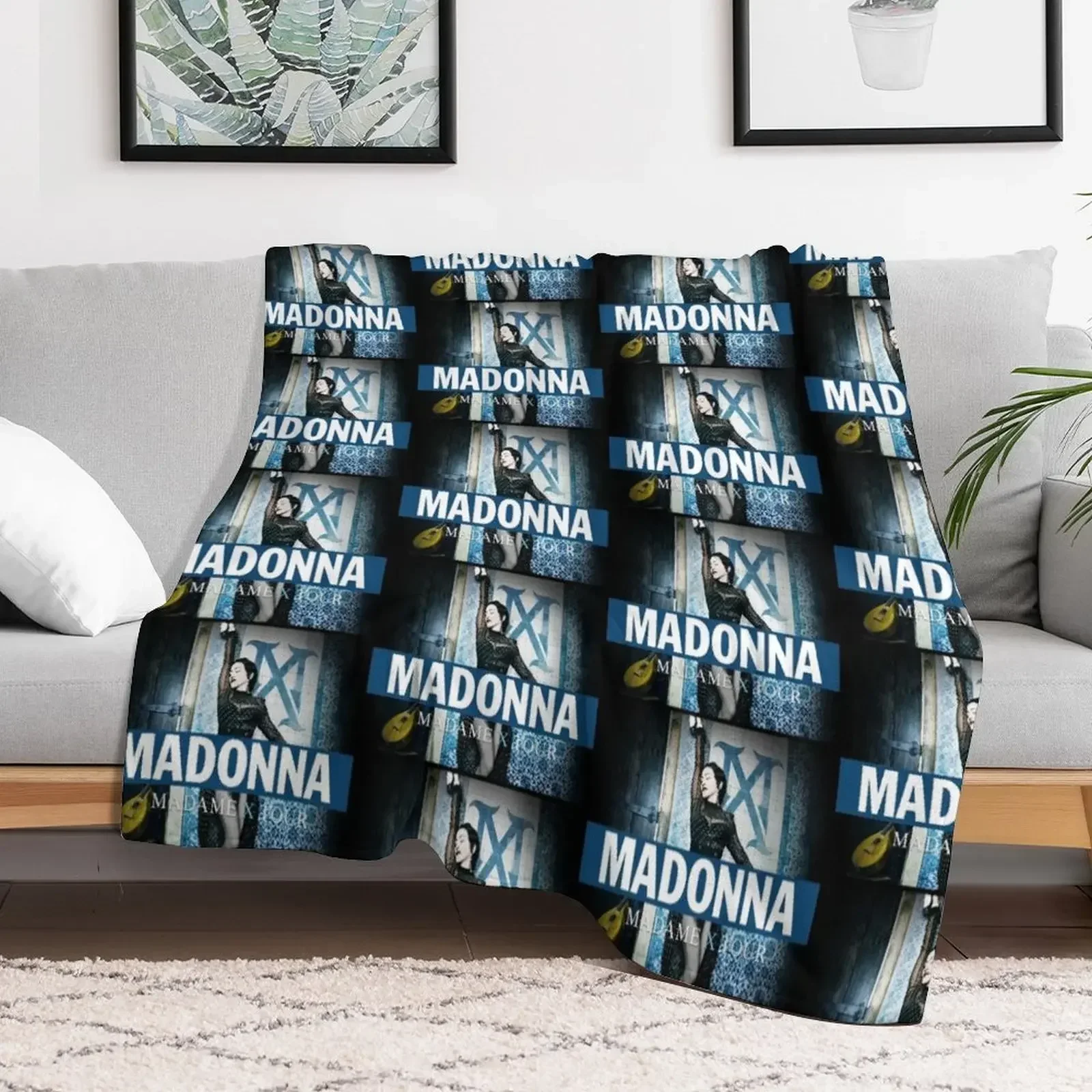 

NEW MADONNA TOUR Throw Blanket Loose Furrys Blankets Hairys Comforter for sofa Decoratives Blankets
