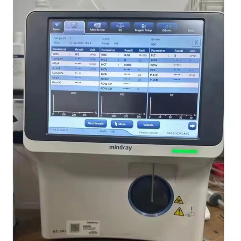 Used Mindray BC-30S Hematology Analyzer Fully Automated Blood Cell Counter Cbc Machine Good performance