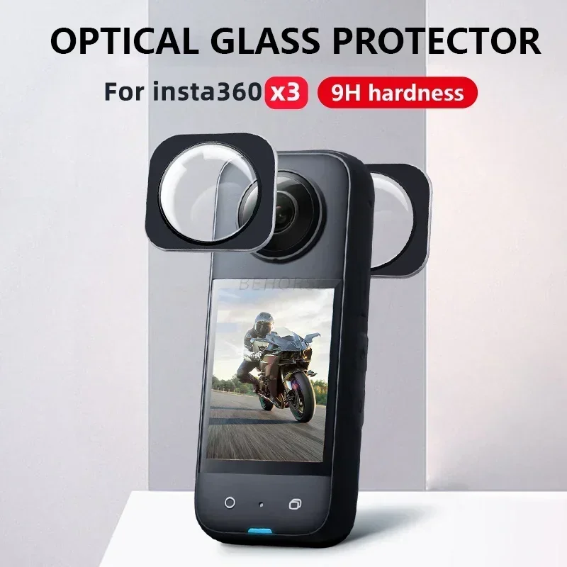 เลนส์ป้องกันสําหรับ Insta360 X3 เลนส์ Guards Protector สําหรับ Insta360 X3 อุปกรณ์เสริมกระจกนิรภัยฝาครอบเลนส์ป้องกัน