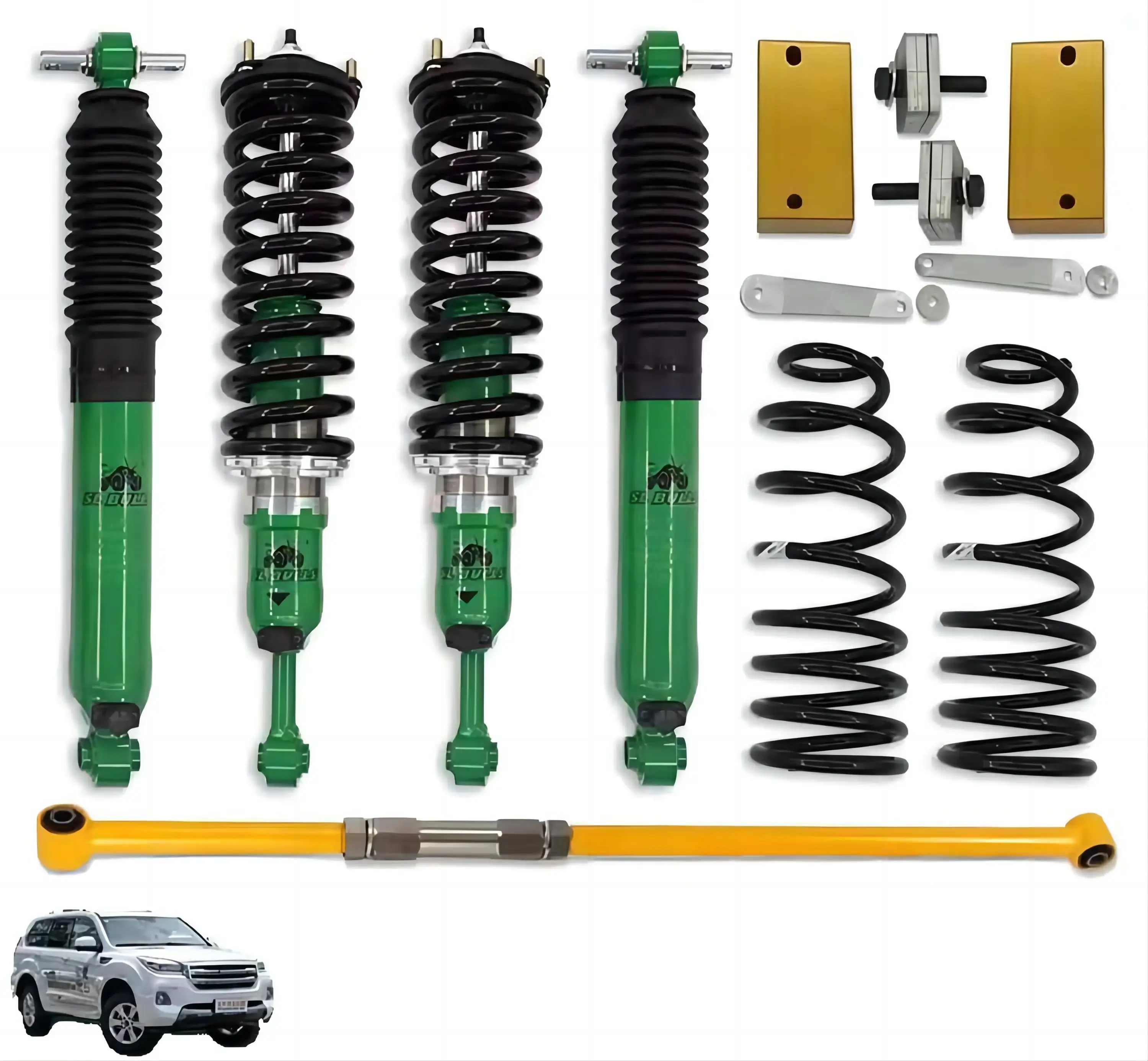 

Двухдюймовый упорный толкатель задней оси Haval H9 для внедорожного модифицированного комплекта амортизаторов, включая подъемную пружину