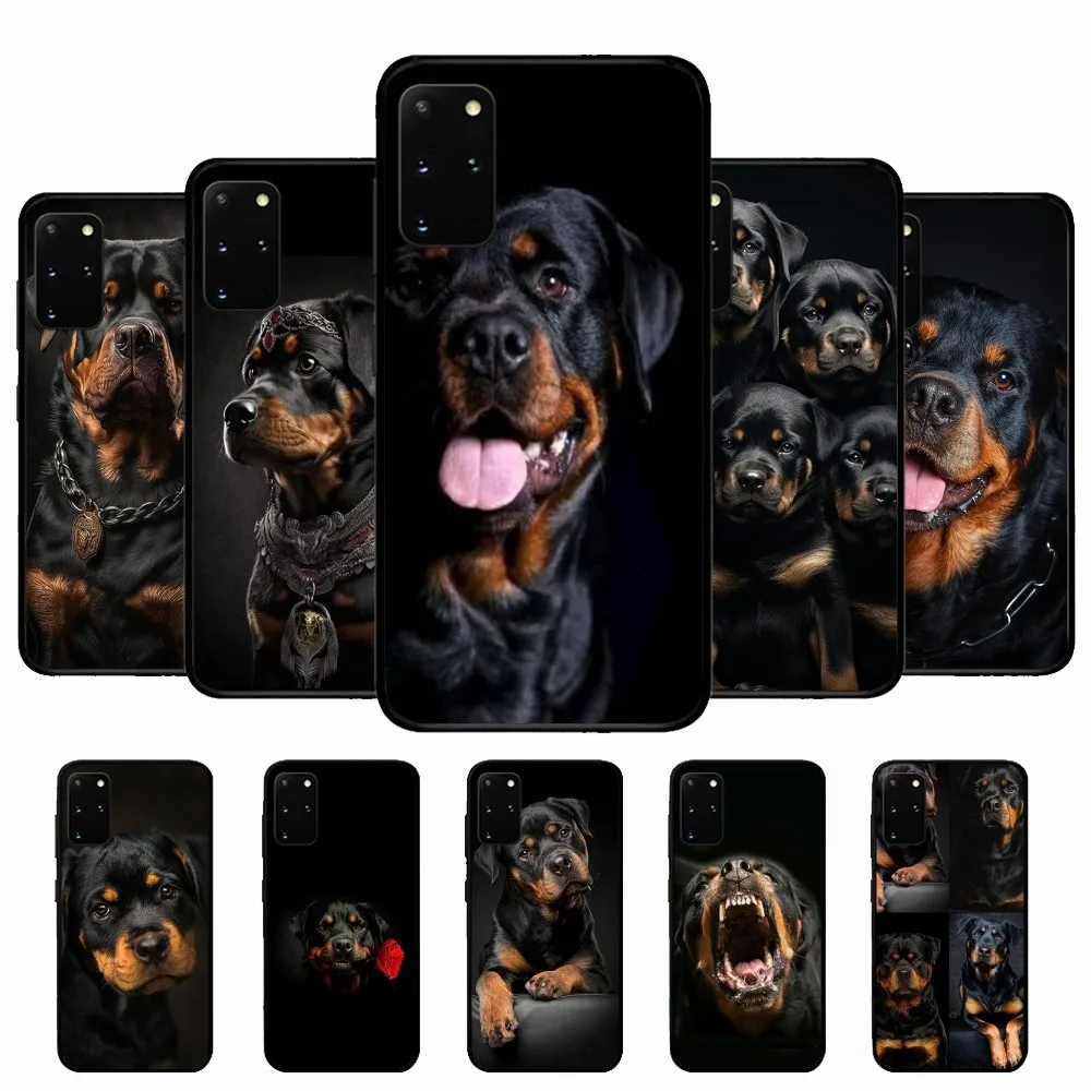 Rottweiler Animale Dog Phone Case For Samsung S 9 10 20 21 22 23 30 23plus lite Ultra FE S10lite Fundas